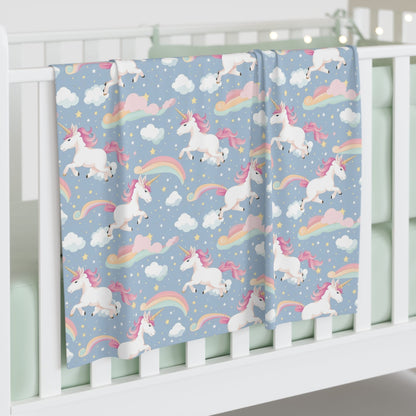 Snuggle Sky Unicorns Baby Swaddle Blanket