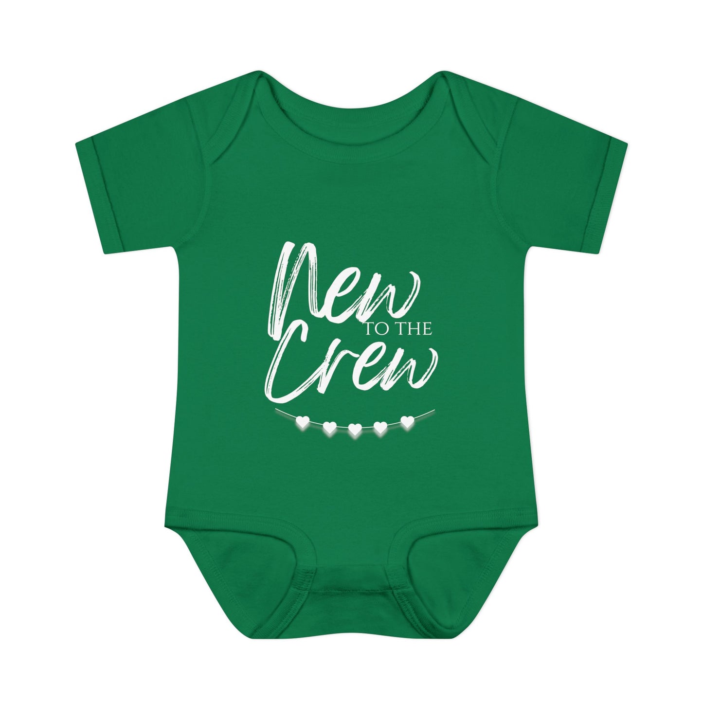New To The Crew Infant Baby Rib Bodysuit