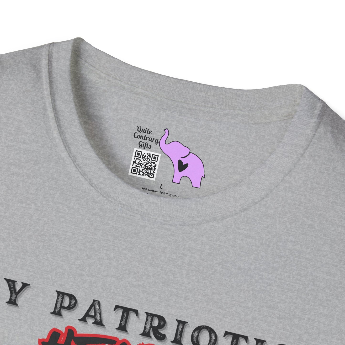 My Patriotic Heart Bleeds Red White & Blue Adult T-shirt