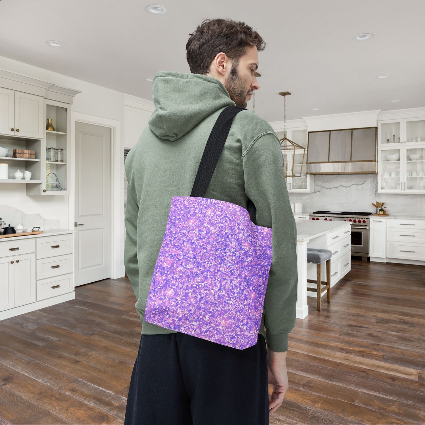 Lavender Crystal Canvas Tote Bag
