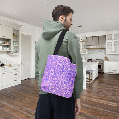Lavender Crystal Canvas Tote Bag