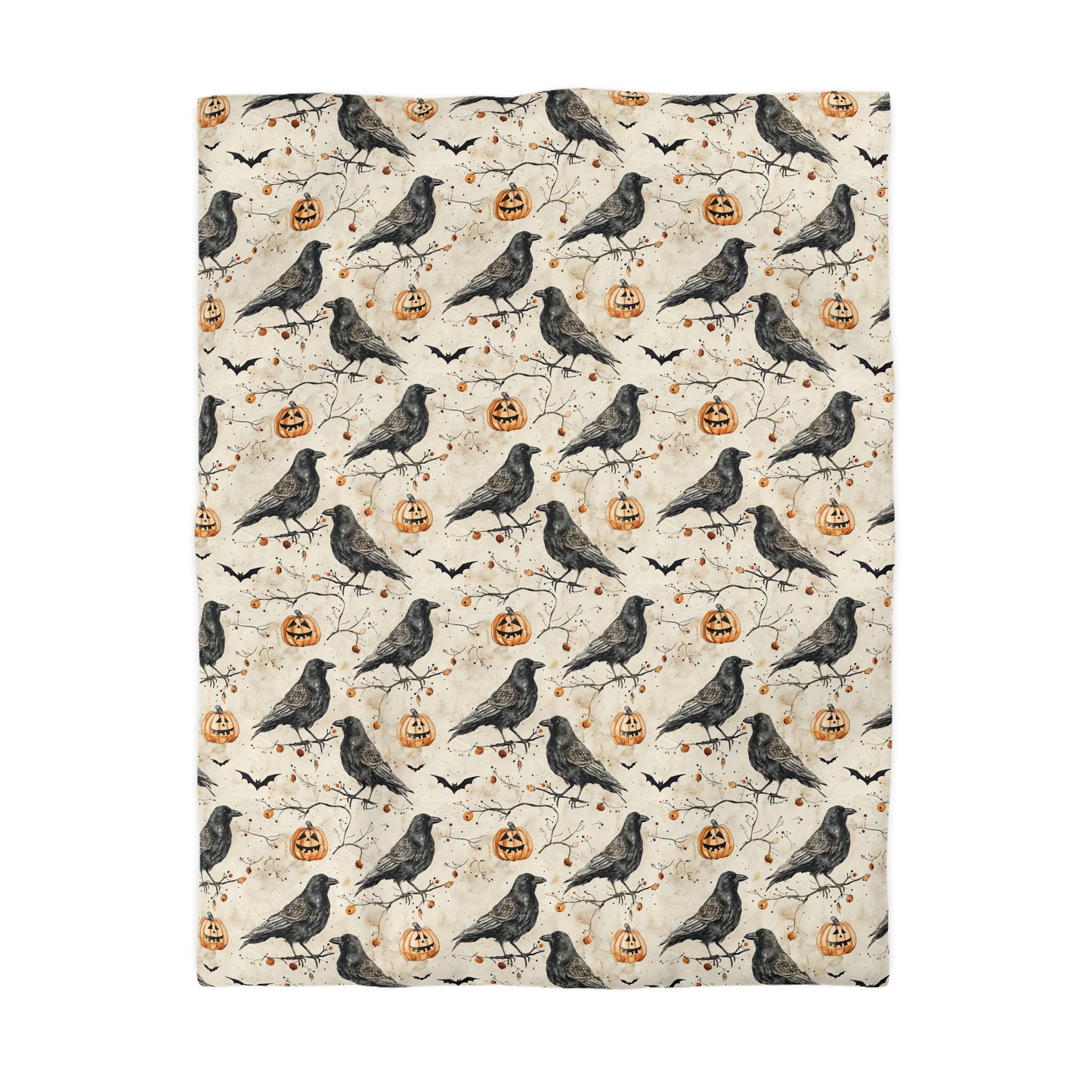 Crow & Gourd Microfiber Duvet Cover