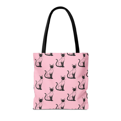 Siamese Charm – Pink Whisper Canvas Tote Bag