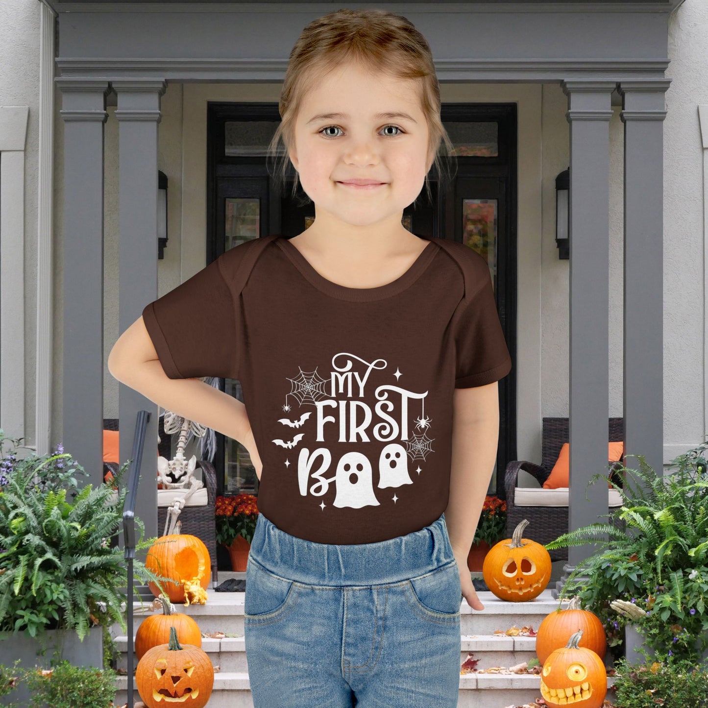 My First Boo Infant Baby Rib Bodysuit