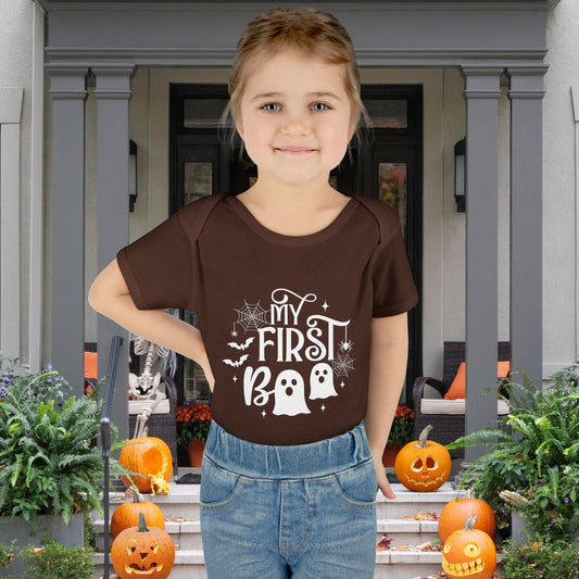 My First Boo Infant Baby Rib Bodysuit