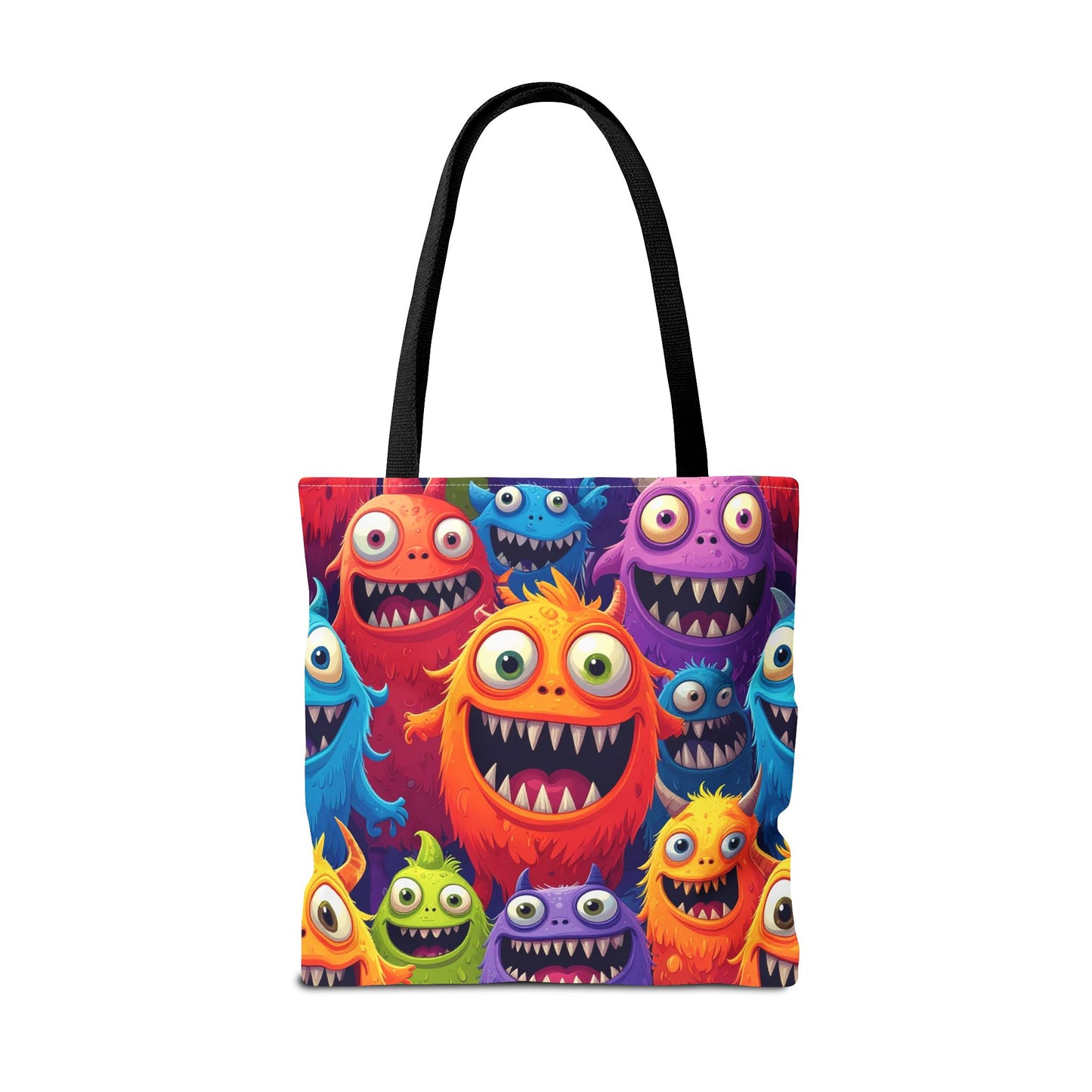 Happy Little Monsters Canvas Tote Bag
