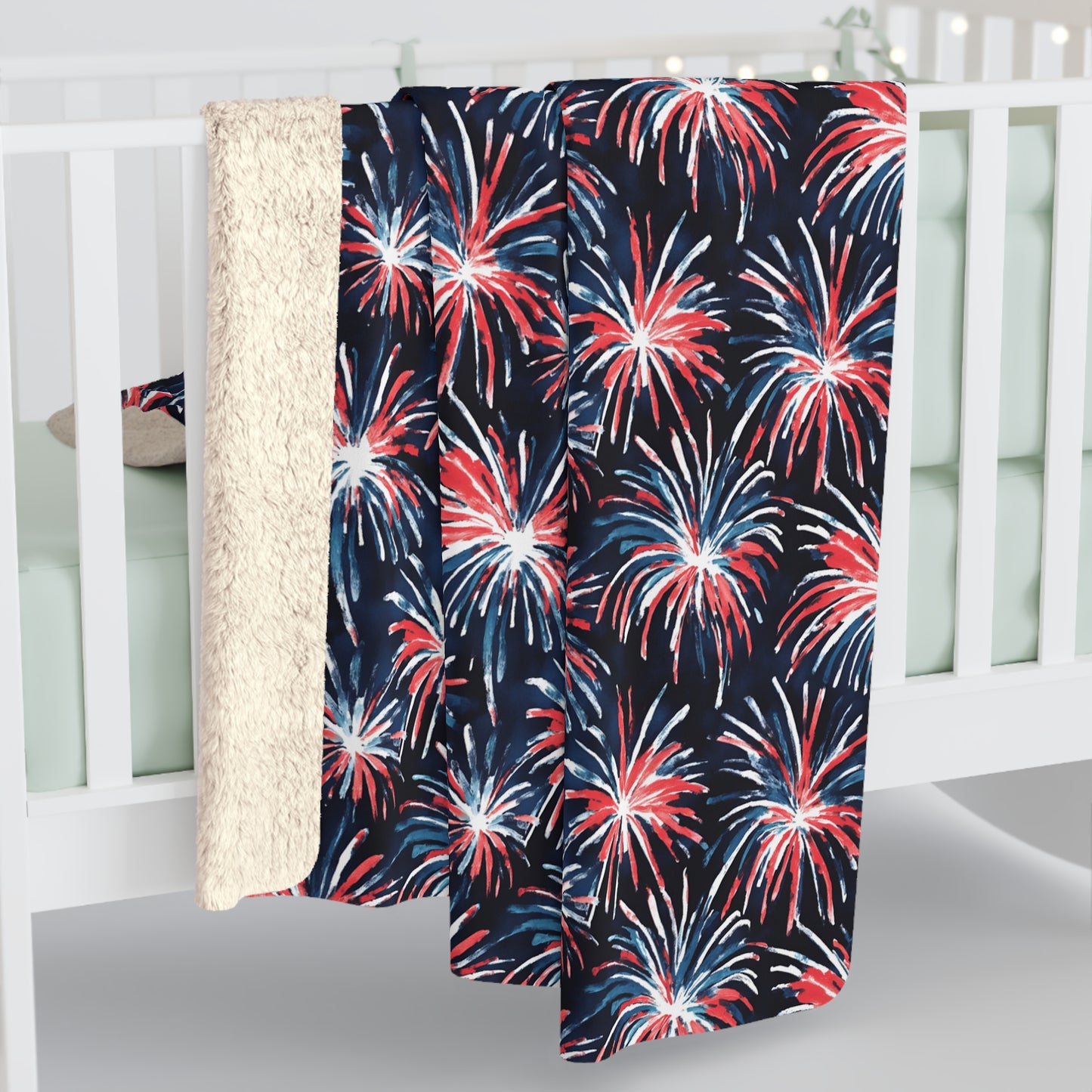 Rocket's Red Glare Sherpa Fleece Blanket