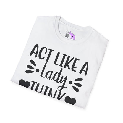 Act Like A Lady Think Like A Boss Adult T-shirt