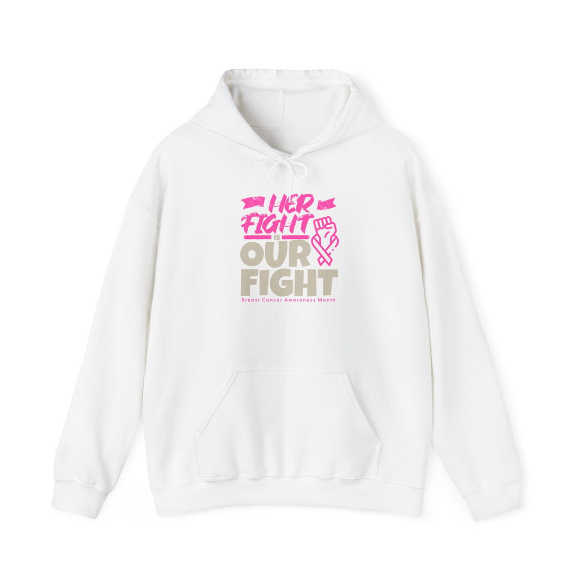 Her Fight is Our Fight Heavy Blend™ Hooded Sweatshirt