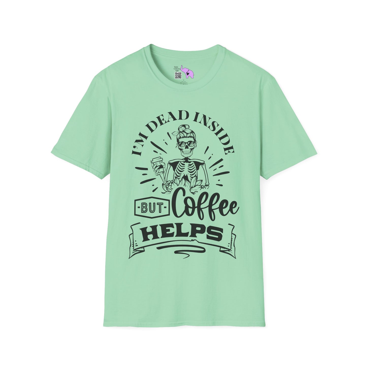 I'm Dead Inside But Coffee Helps Adult T-shirt