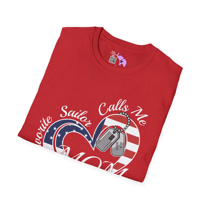My Favorite Sailor Calls Me Mom Adult T-shirt