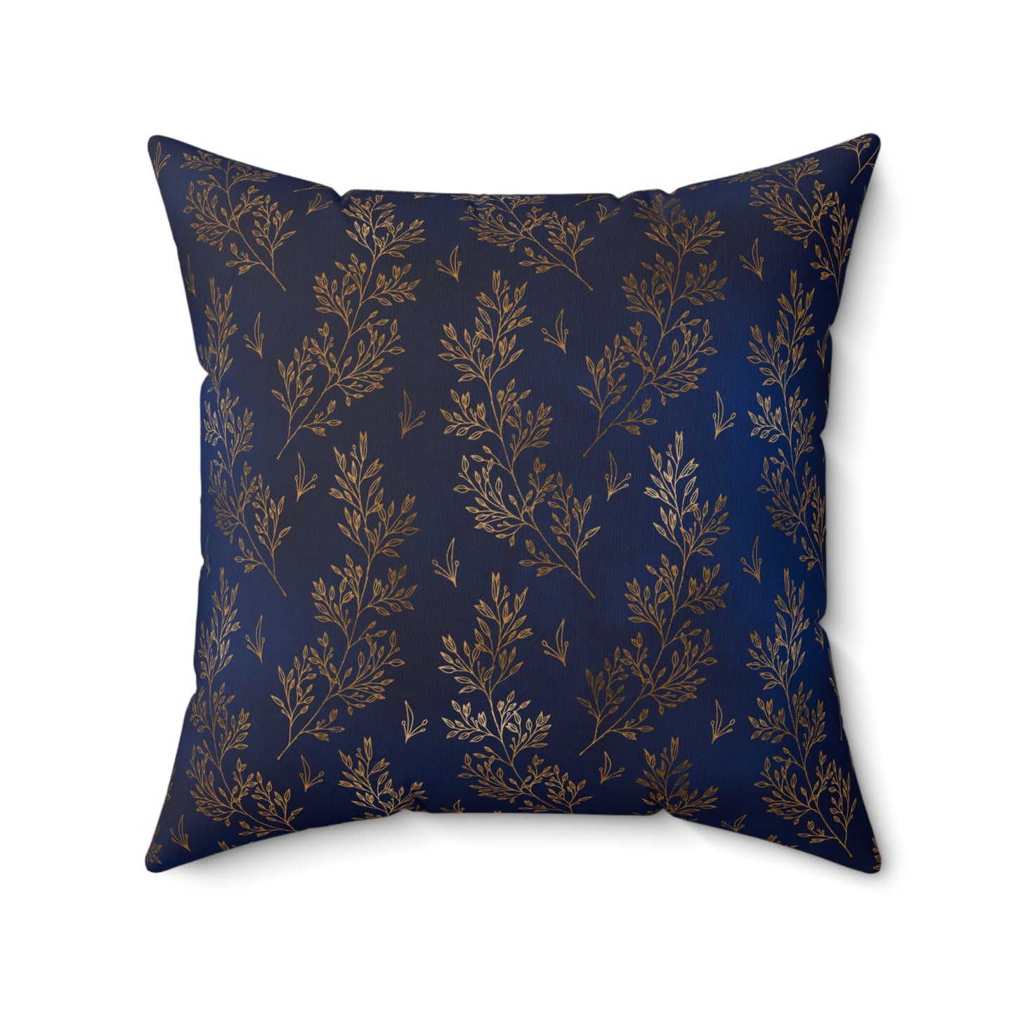 Gilded Twilight Foliage Throw Pillow