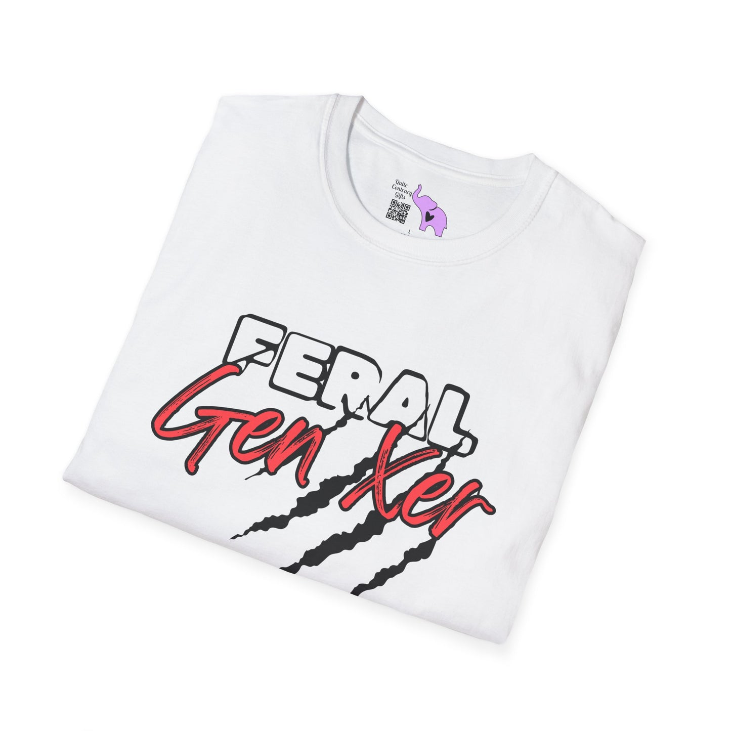 Feral GenXer w/Claws Adult T-Shirt