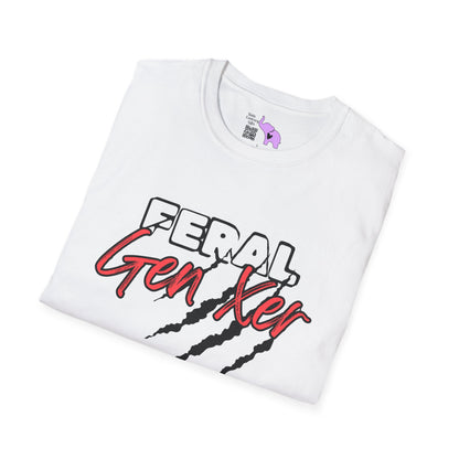 Feral GenXer w/Claws Adult T-Shirt