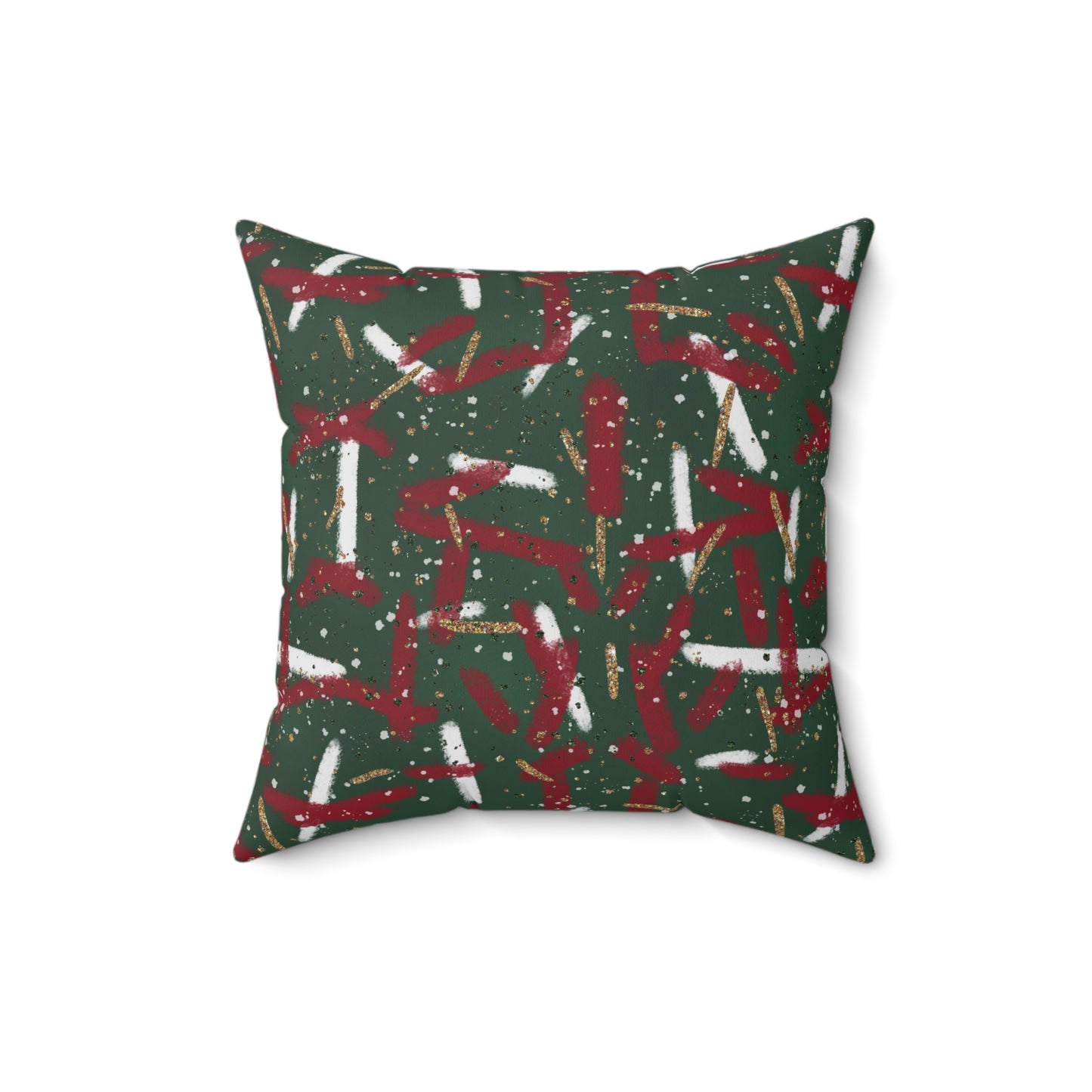 Holiday Brushstrokes Throw Pillow