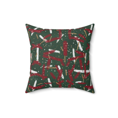 Holiday Brushstrokes Throw Pillow