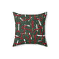 Holiday Brushstrokes Throw Pillow
