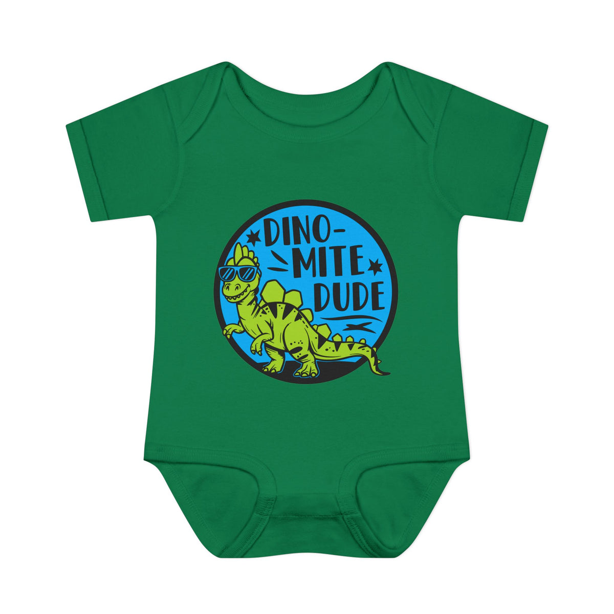 Dino-Mite Dude Baby Rib Bodysuit