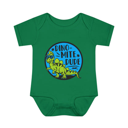 Dino-Mite Dude Baby Rib Bodysuit