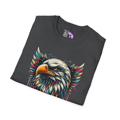 Colorful Bald Eagle Adult T-shirt