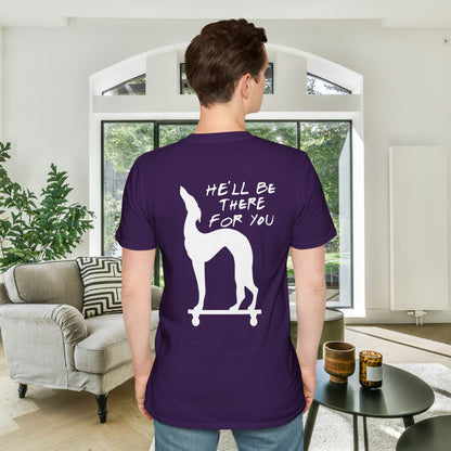 Friends; Dog Statue He'll Be There For You Adult T-shirt
