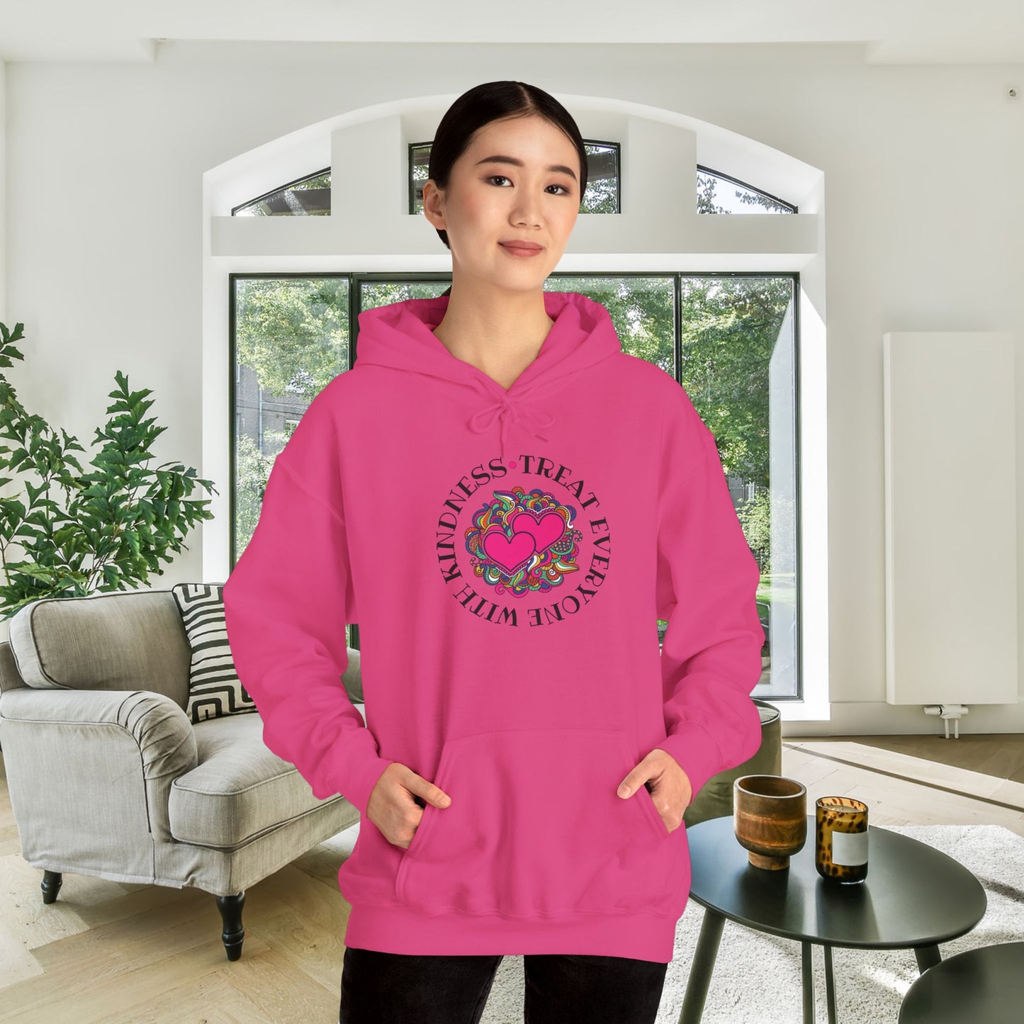 Treat Everyone With Kindness Heavy Blend™ Hooded Sweatshirt