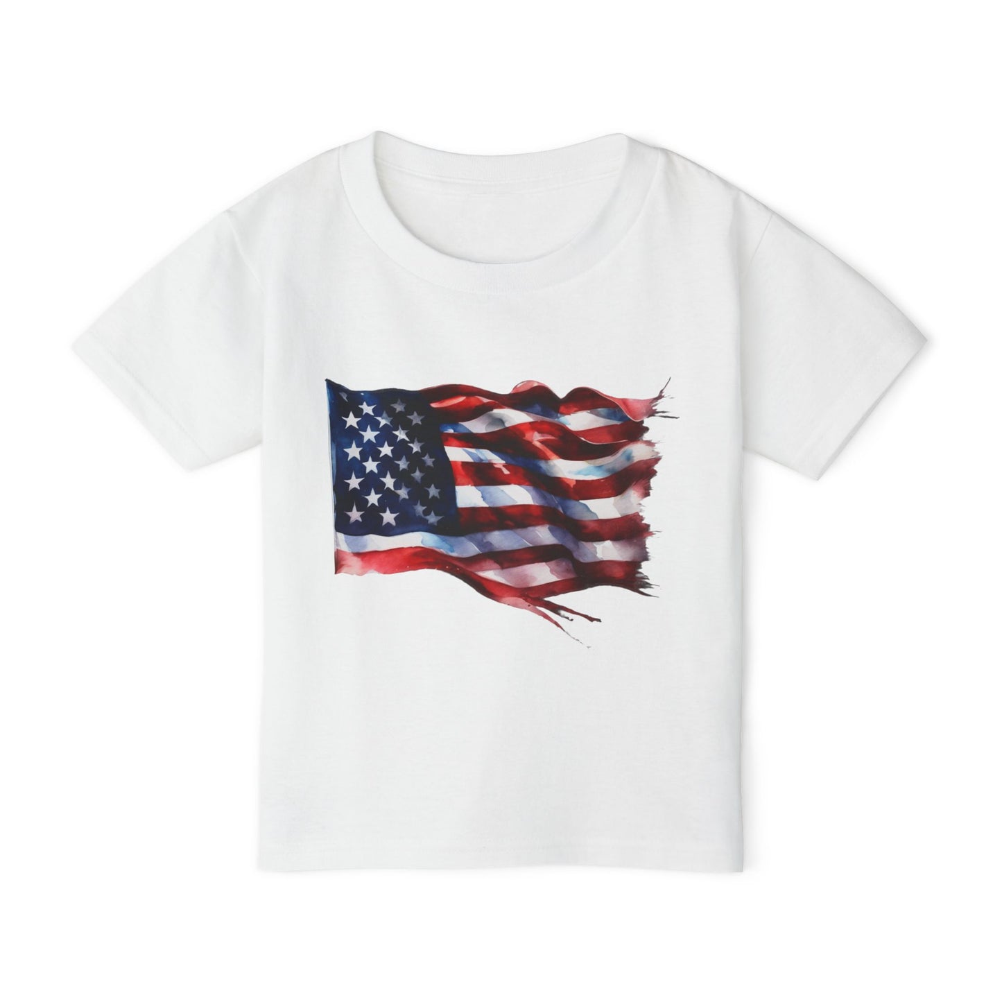 Distressed American Flag Heavy Cotton™ Toddler T-shirt