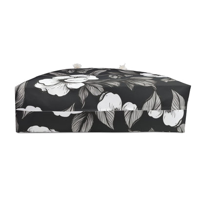 Black & White Daisies Weekender Bag