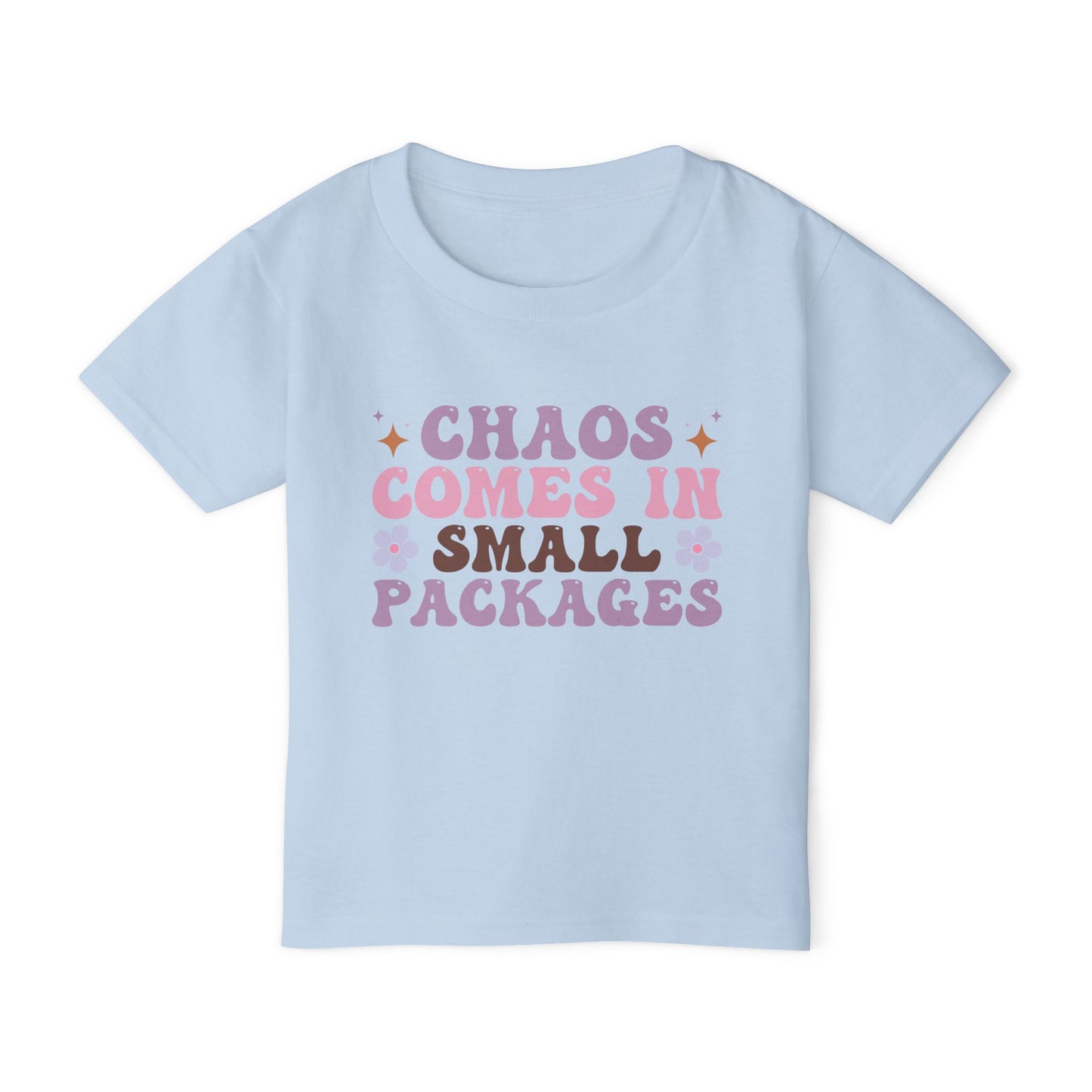 Chaos Comes In Small Packages Heavy Cotton™ Toddler T-shirt