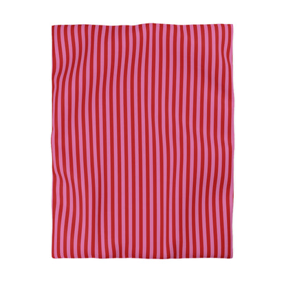 Be Mine Stripes Microfiber Duvet Cover