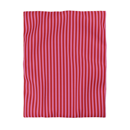 Be Mine Stripes Microfiber Duvet Cover