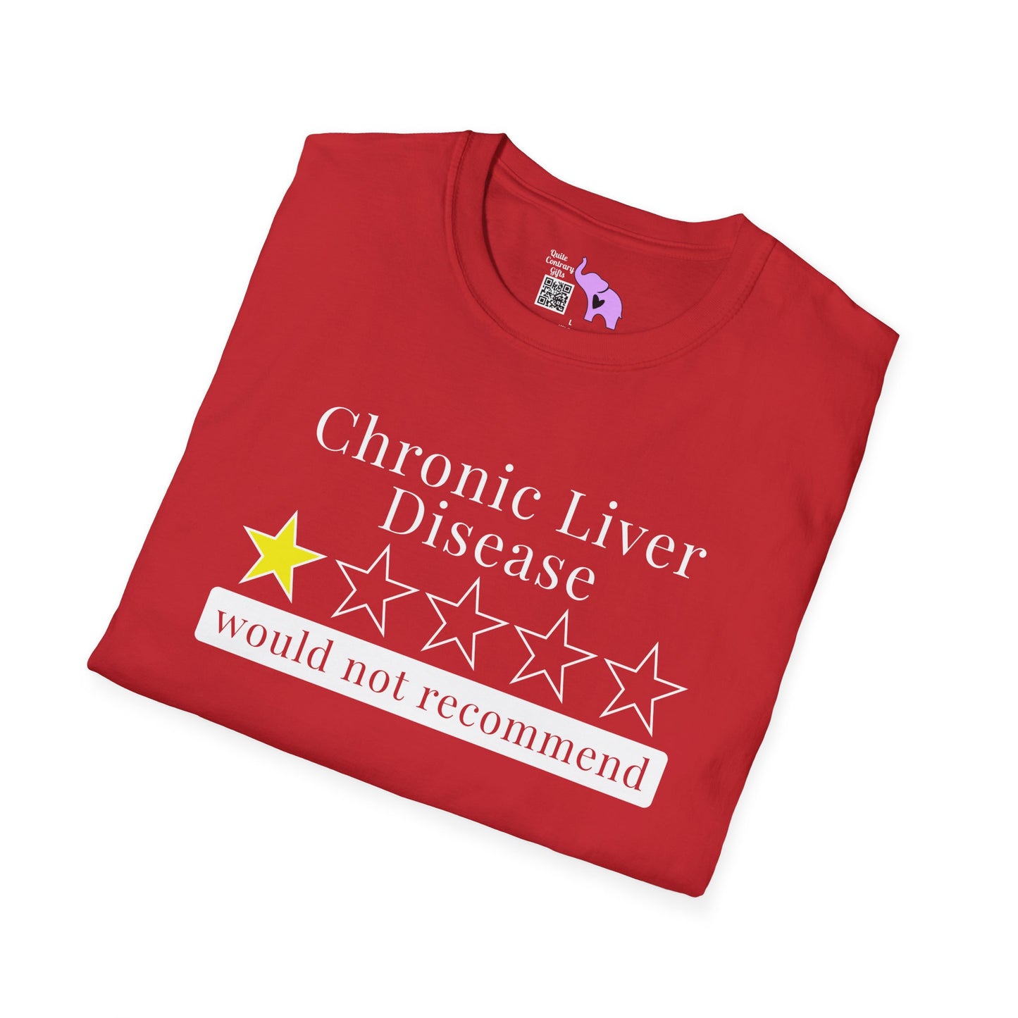 Chronic Liver Disease 1 Star Would Not Recommend Adult T-shirt