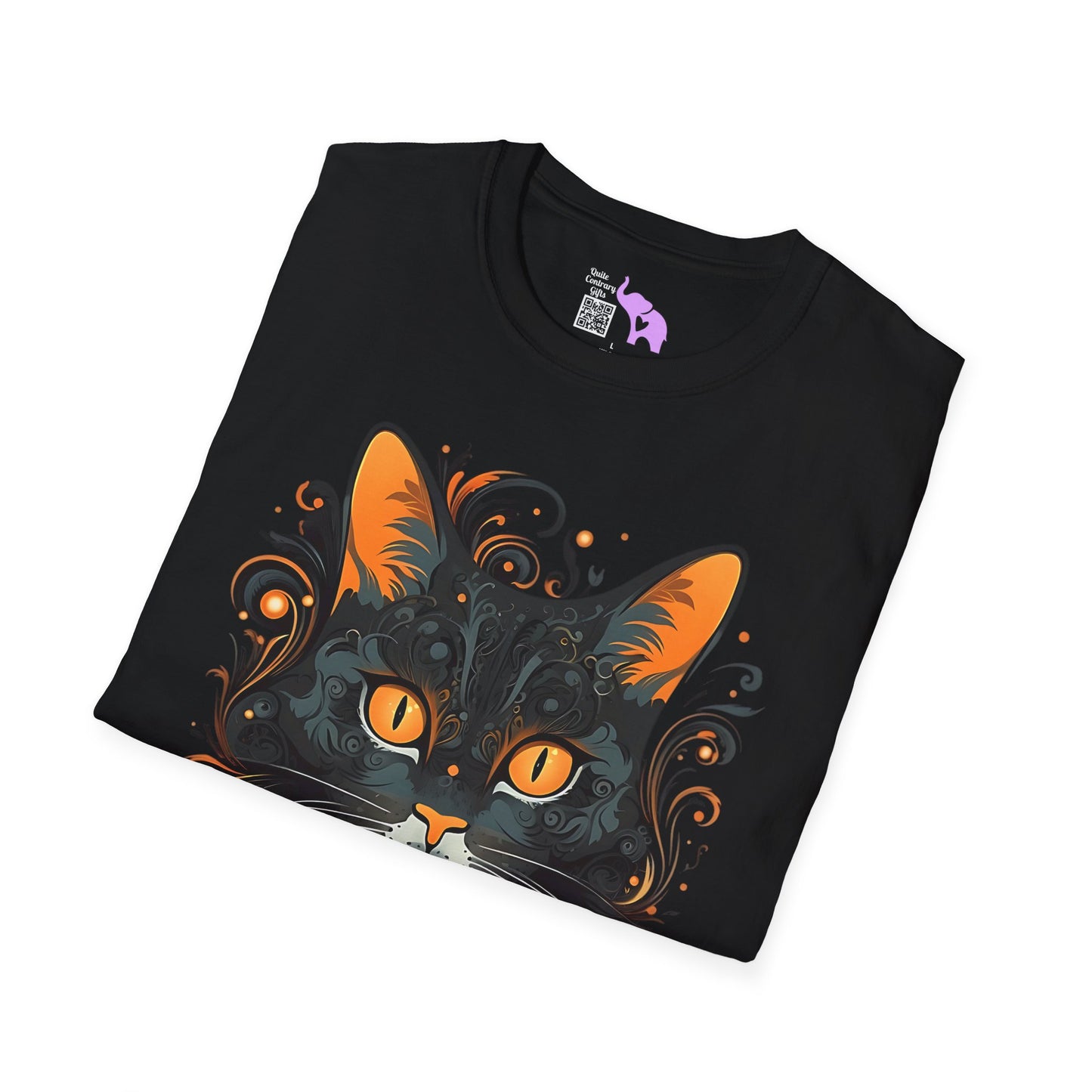 Creepy Black Cats 5 Adult T-shirt