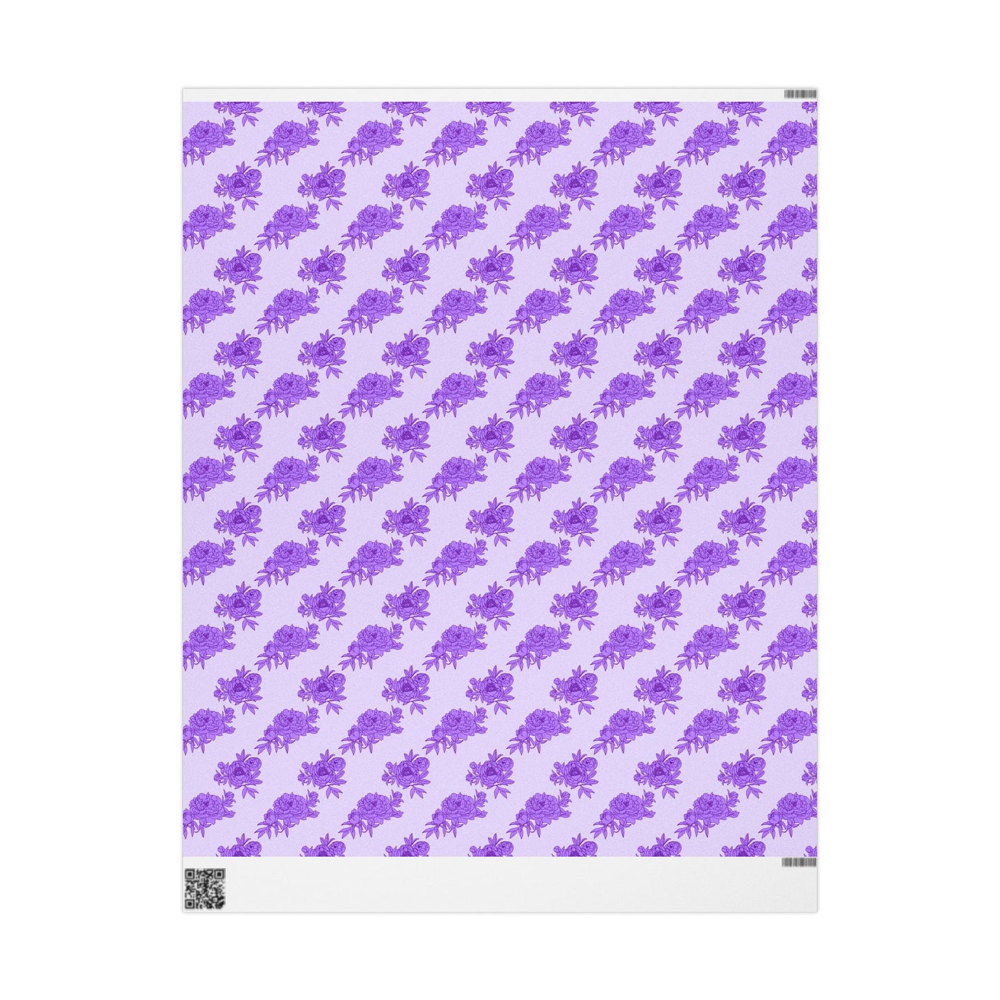 Royal Orchid Peonies Wrapping Paper