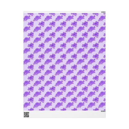 Royal Orchid Peonies Wrapping Paper
