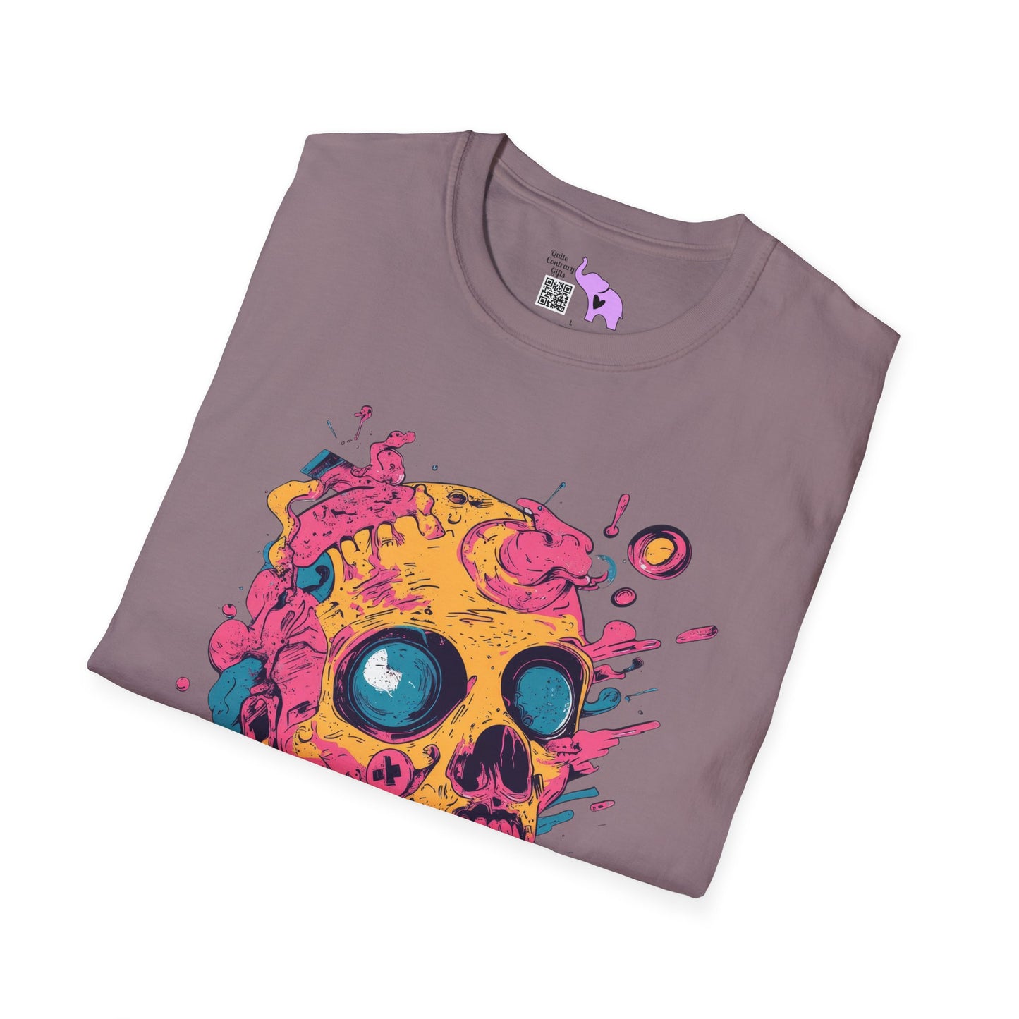 Sleepy Skull Adult T-shirt