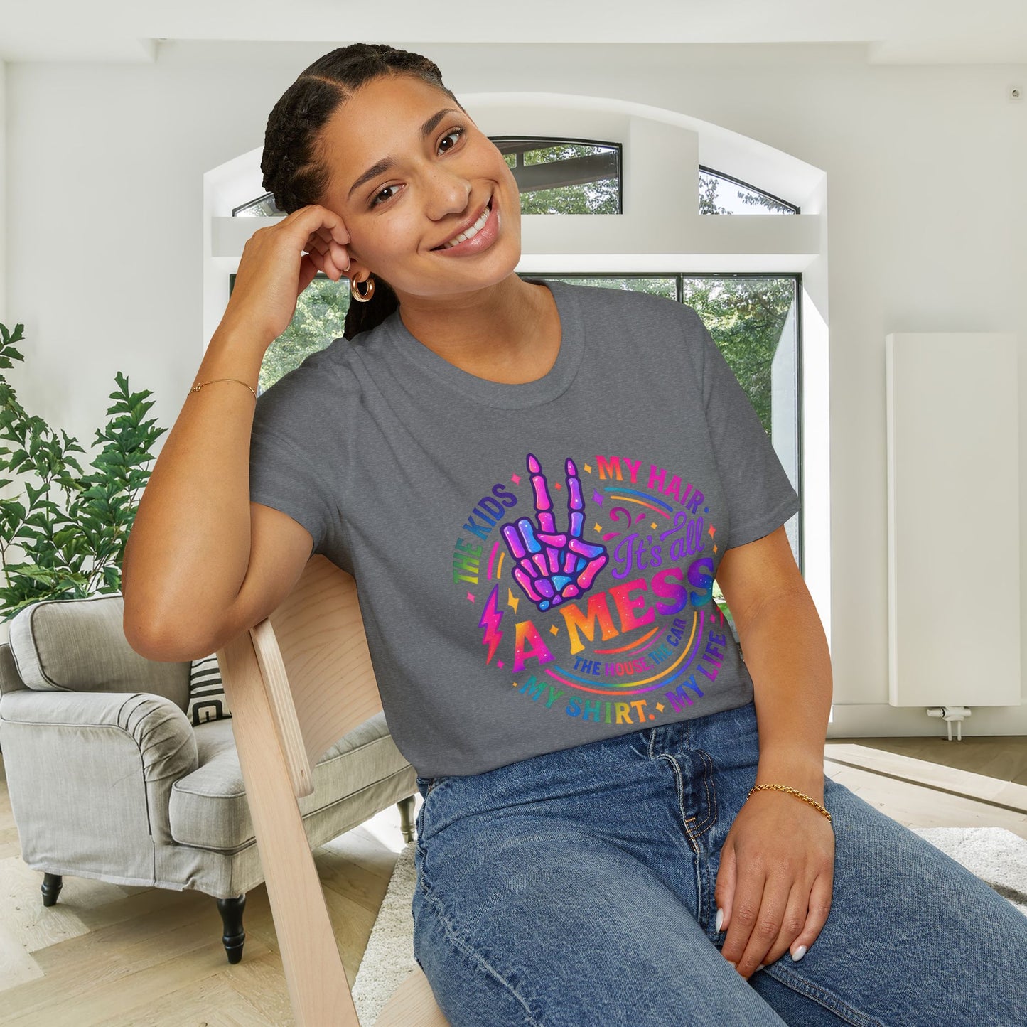 It's All A Mess Adult T-shirt