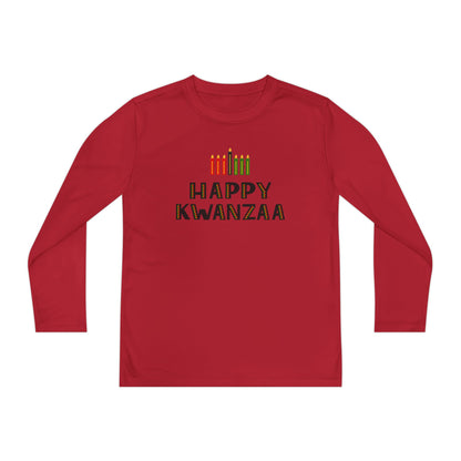 Happy Kwanzaa (Kinara) Youth Long Sleeve Tee
