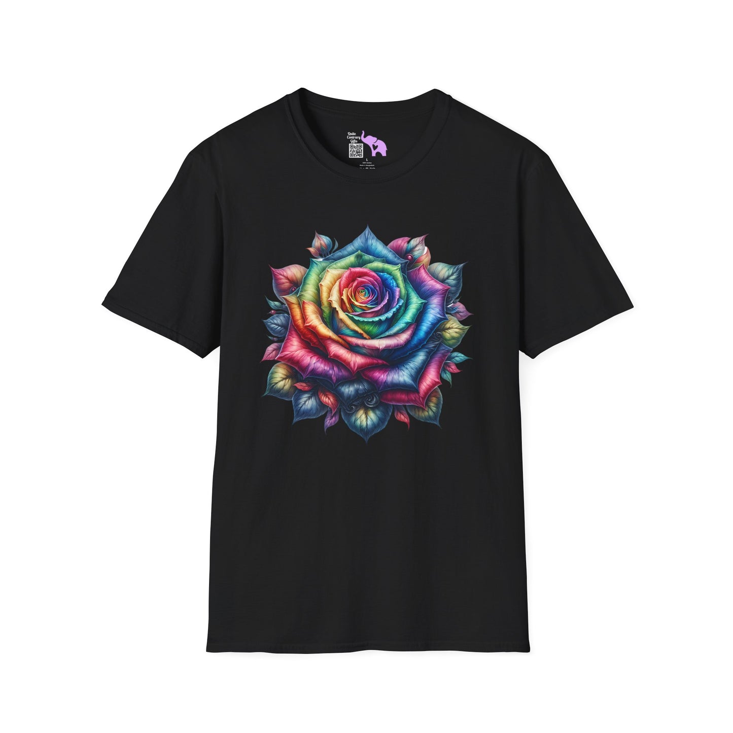 Colorful Rose Adult T-shirt
