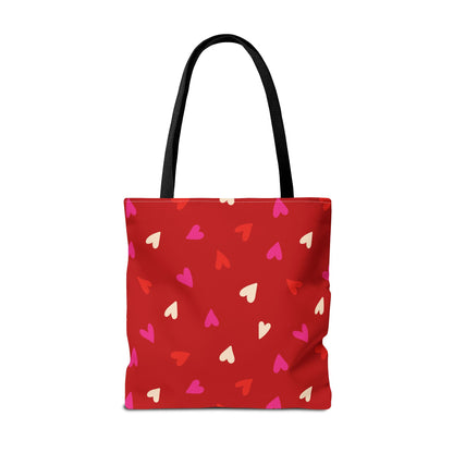 Cupid's Confetti Canvas Tote Bag