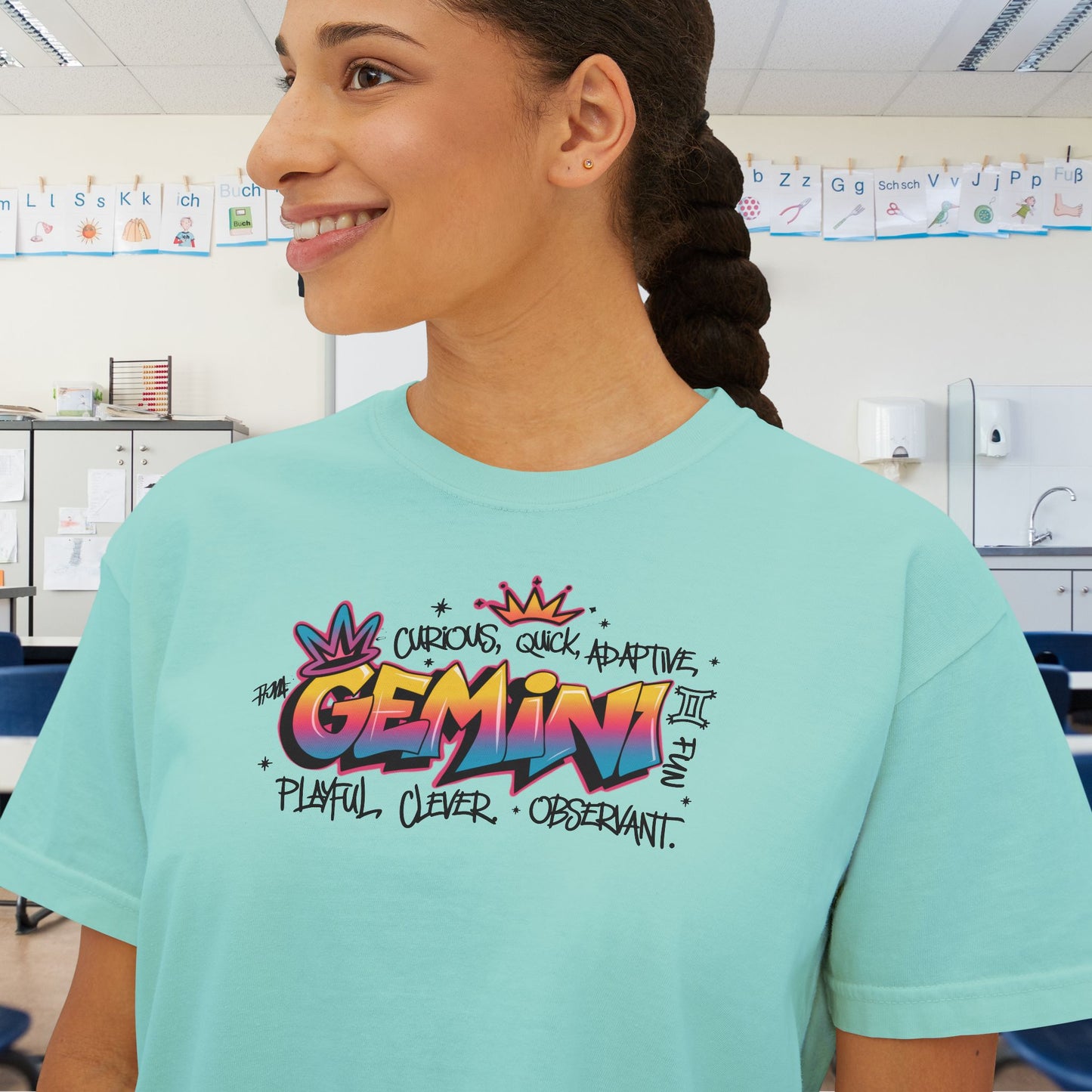 Gemini Street Art Women's Boxy Tee