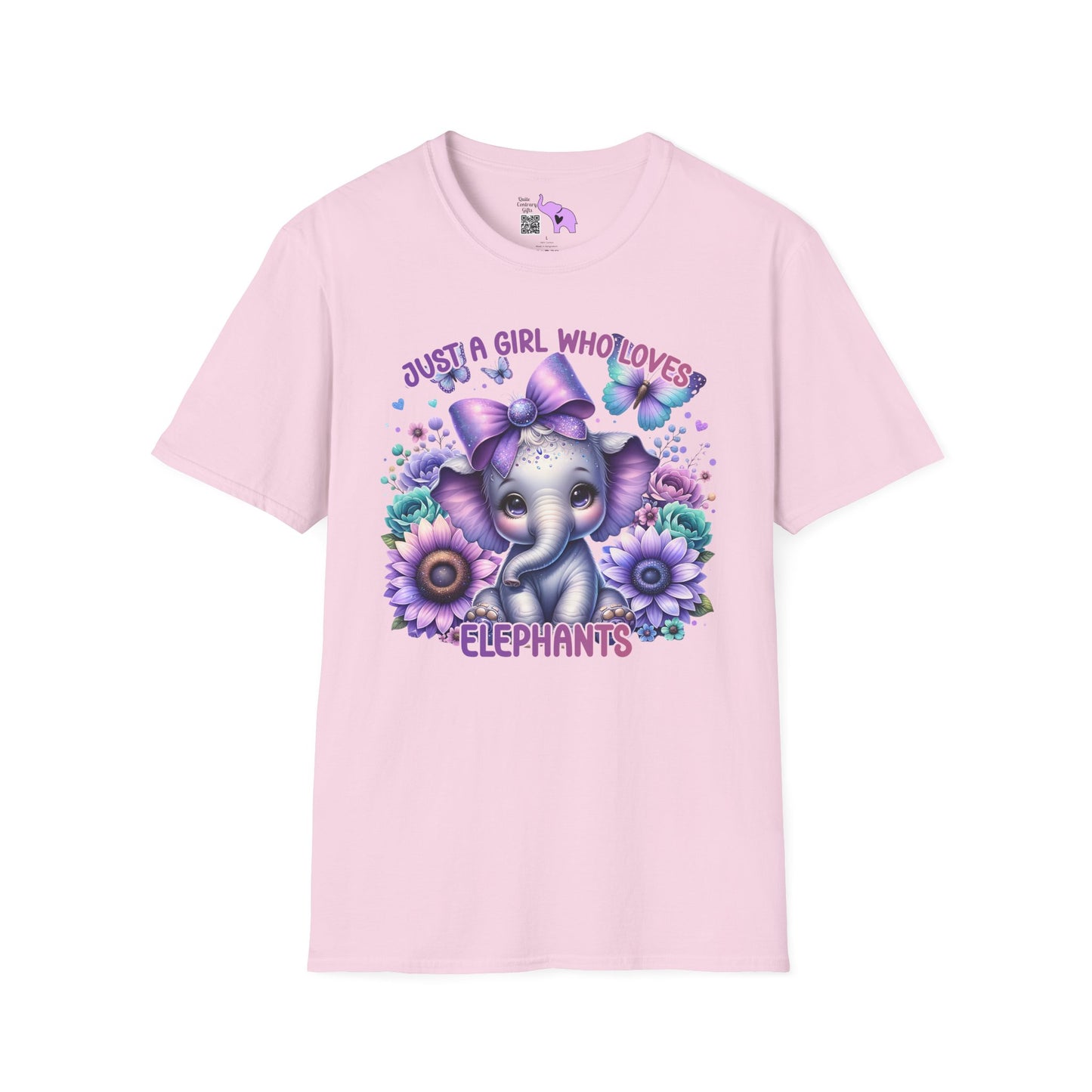 Just A Girl Who Loves Elephants Adult T-shirt