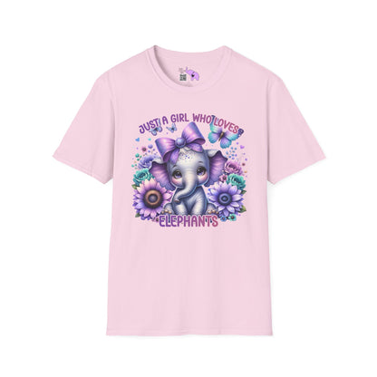 Just A Girl Who Loves Elephants Adult T-shirt
