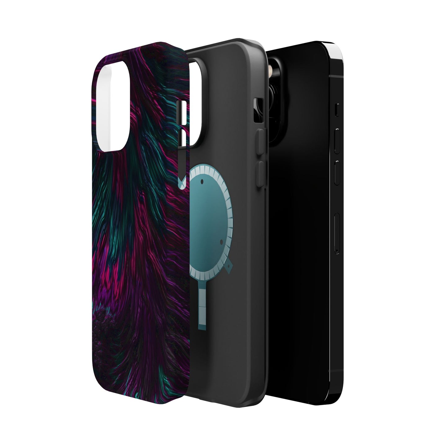 Pink Orchid Feathers MagSafe® Compatible Tough Case for iPhone