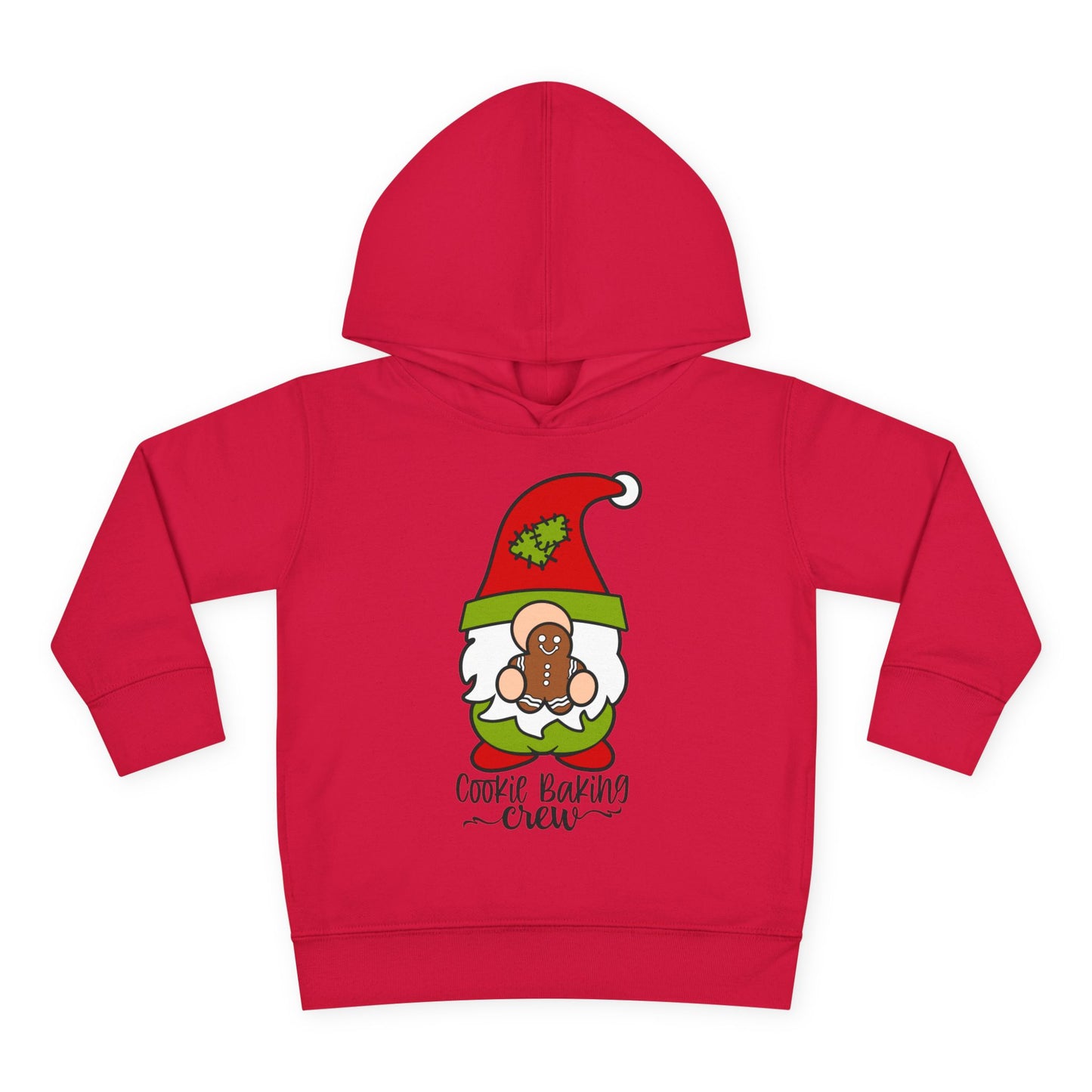 Cookie Baking Crew Gnome Toddler Pullover Fleece Hoodie