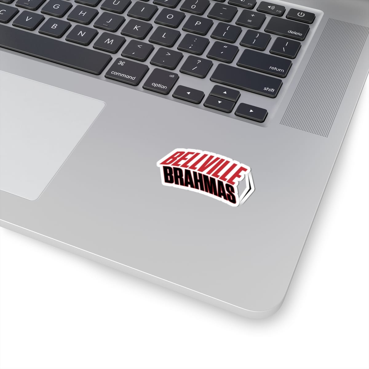 Bellville Brahmas Classic, Black Kiss-Cut Decal