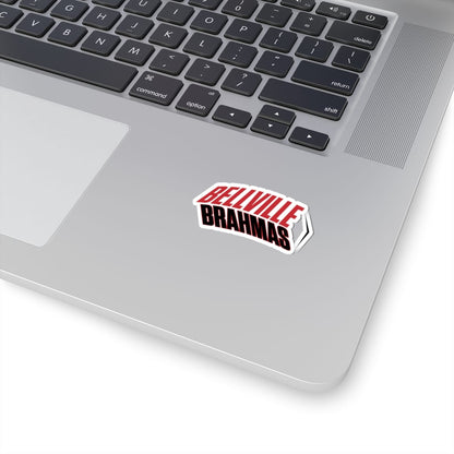 Bellville Brahmas Classic, Black Kiss-Cut Decal