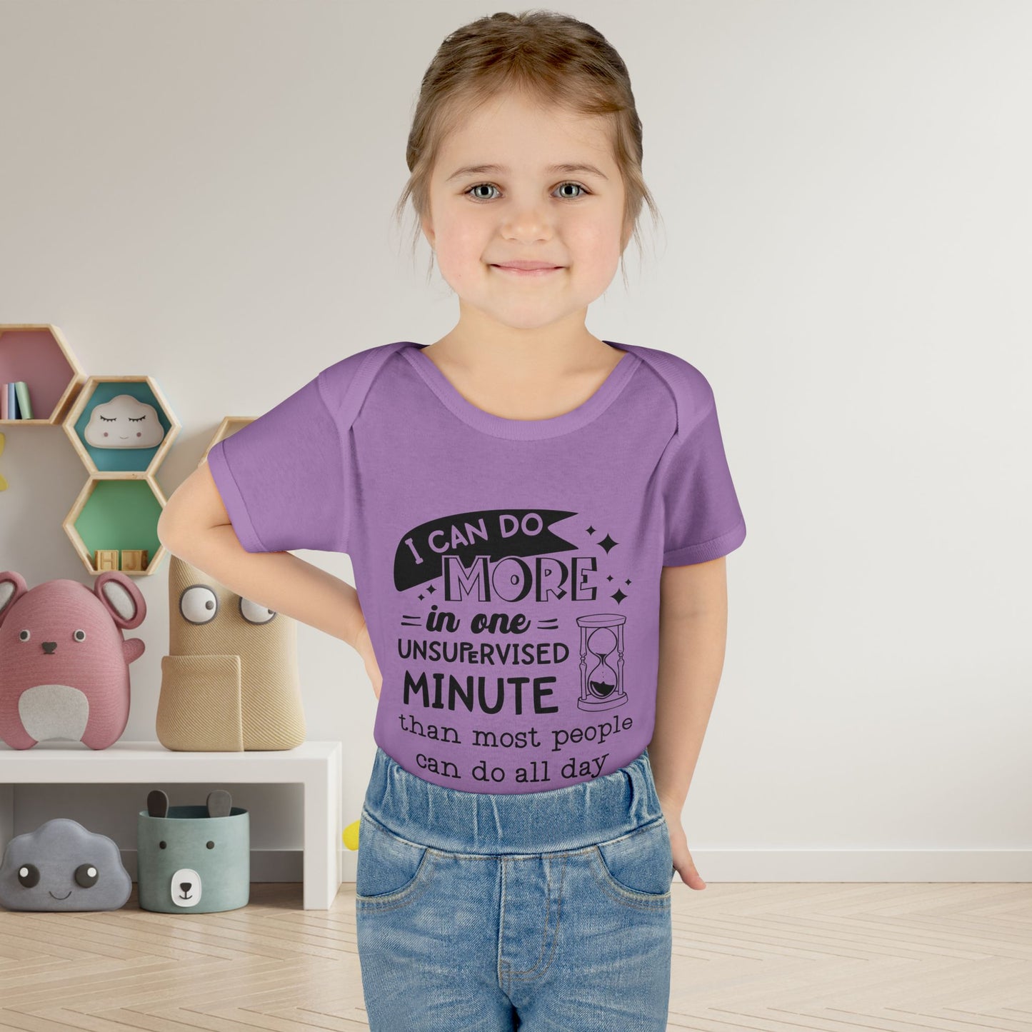 I Can Do More In One Unsupervixed Minute... Infant Baby Rib Bodysuit