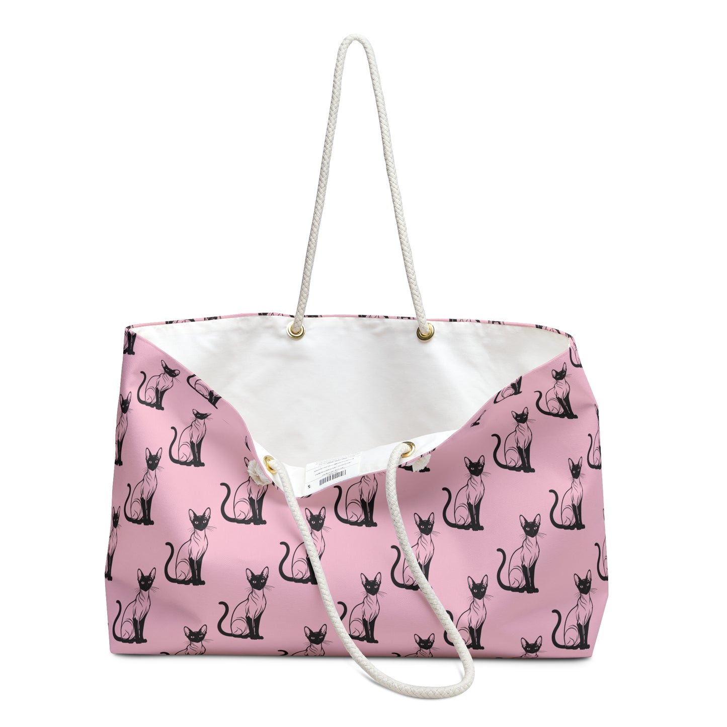 Siamese Charm – Pink Whisper Weekender Bag