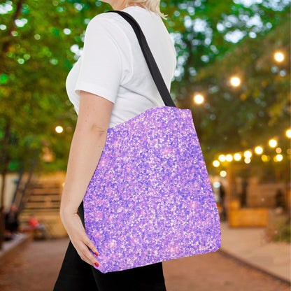 Lavender Crystal Canvas Tote Bag